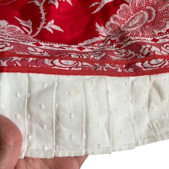 Tibi Vintage Y2K Floral Linen Pencil Skirt Handkerchief Cottage Western Boho 6 - Picture 4 of 10